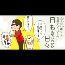 見えないボクと盲導犬アンジーの　目もあてられない日々
